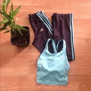 Adidas workout suit. Straight leg.